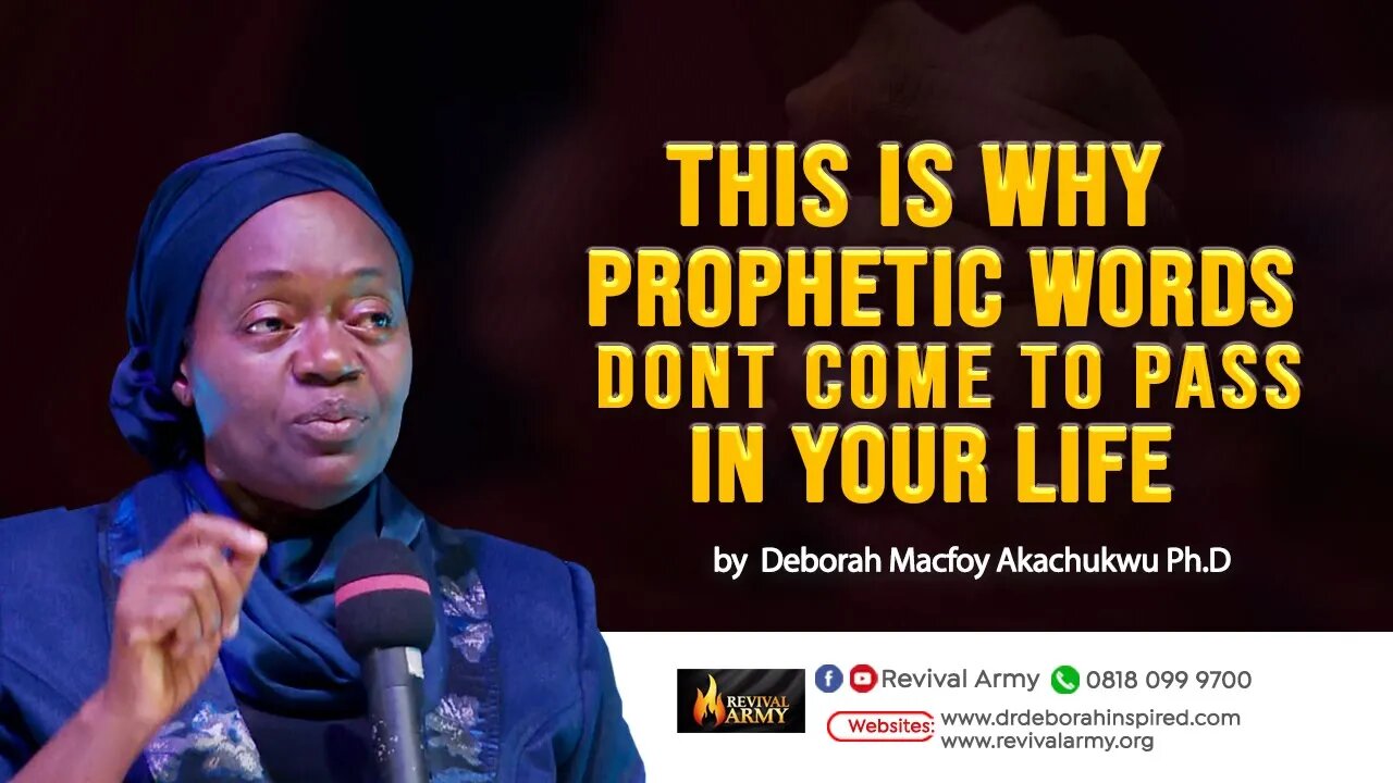 This is why Prophecy don t come to pass in your Life