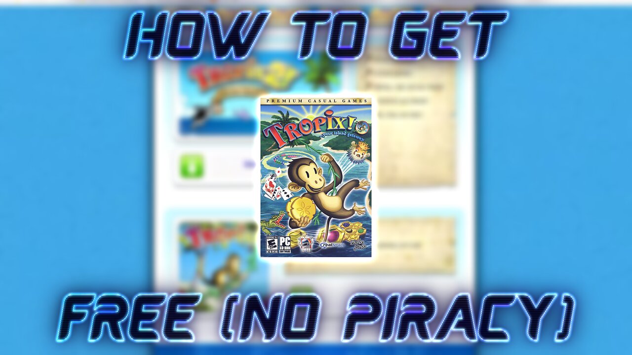 How to get Tropix fully without buying. (No piracy)