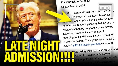 🚨Trump UNDERCUTS his OWN PRESSER with HEALTH WARNING 