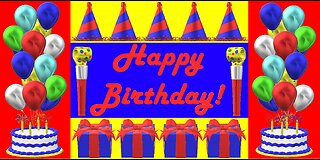 Happy Birthday 3D - Happy Birthday - Happy Birthday To You - Happy Birthday Song Video Card