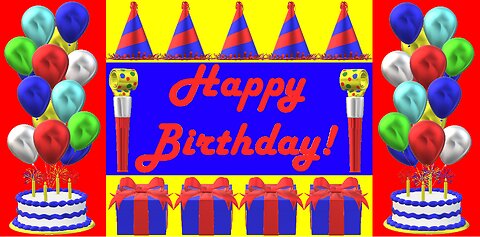 Happy Birthday 3D - Happy Birthday - Happy Birthday To You - Happy Birthday Song Video Card