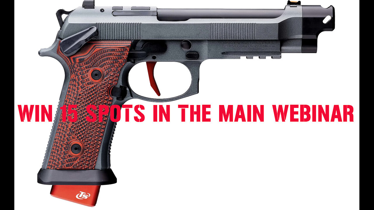 BERETTA 92XI GARA 9MM MINI #3 FOR 15 SPOTS IN THE MAIN WEBINAR
