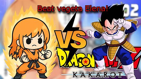 vtuber Elena Yunagi vs Vegeta p1 dragonball KAKAROT