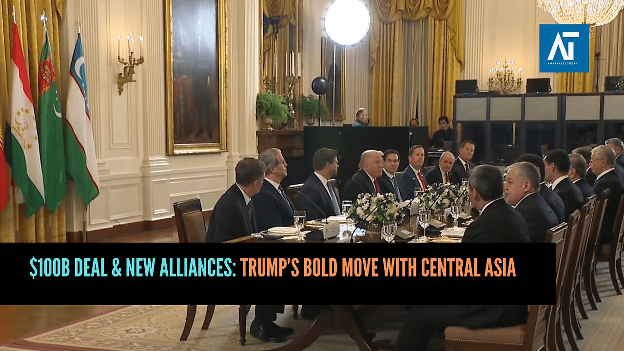 Trump Hosts Central Asian Leaders: $100B Deals & New Alliances | US Politics | Amaravati Today