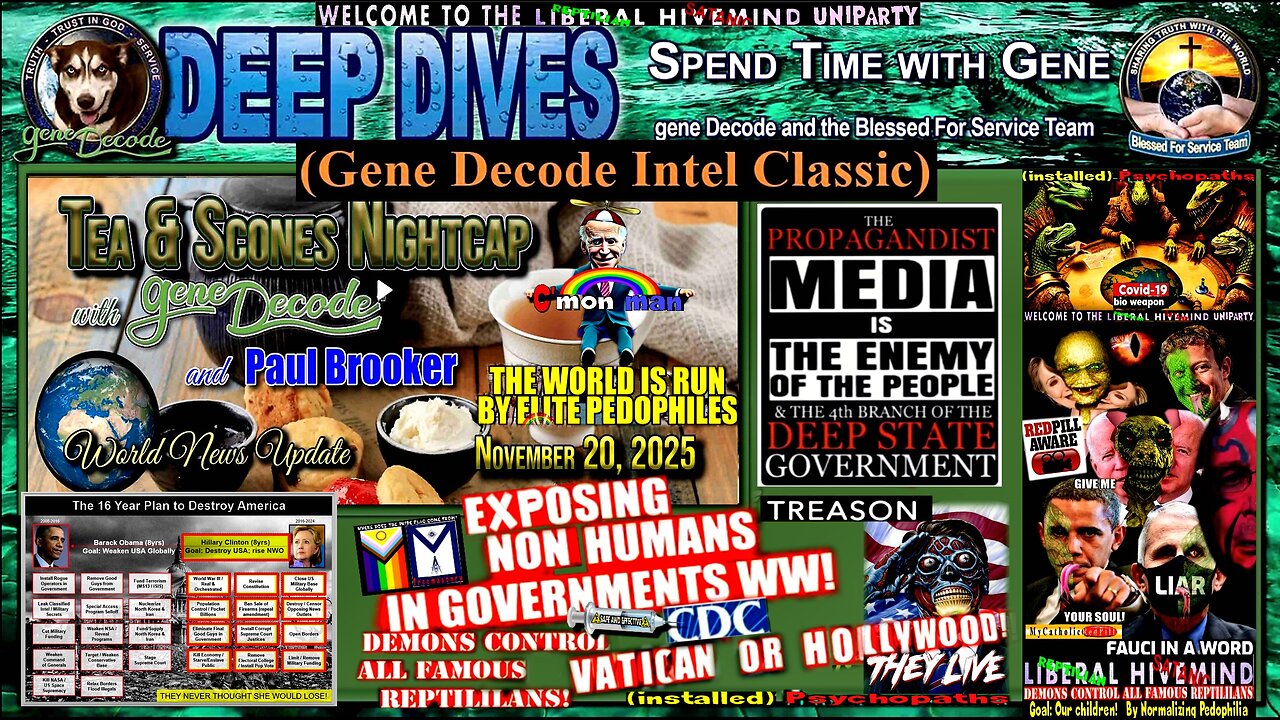 2025-11-20: Tea & Scones Nightcap with gene Decode and Paul Brooker - Bi-Weekly News Update