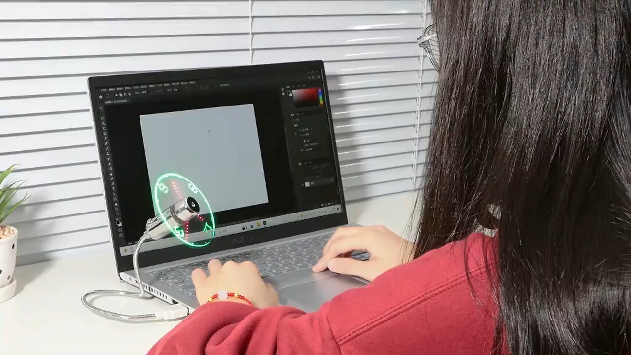 cool led light fan clock