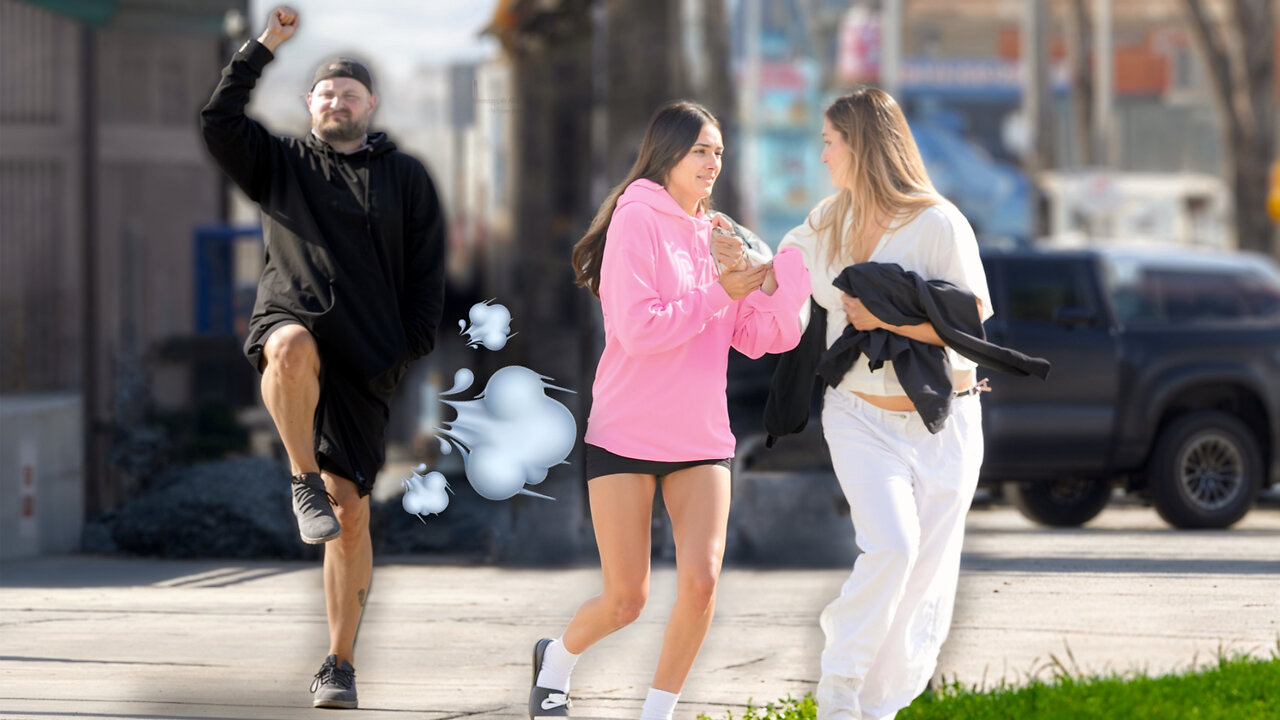 Funny FART Prank at the Beach! ALL ABOARD the TOOT TRAIN!!