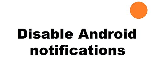 Disable most notifications Android