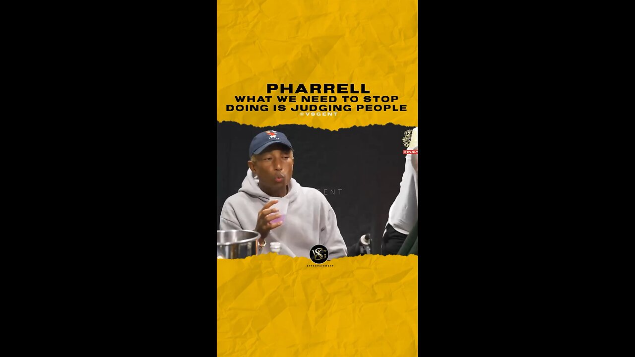 @pharrell What we need to stop doing is judging people