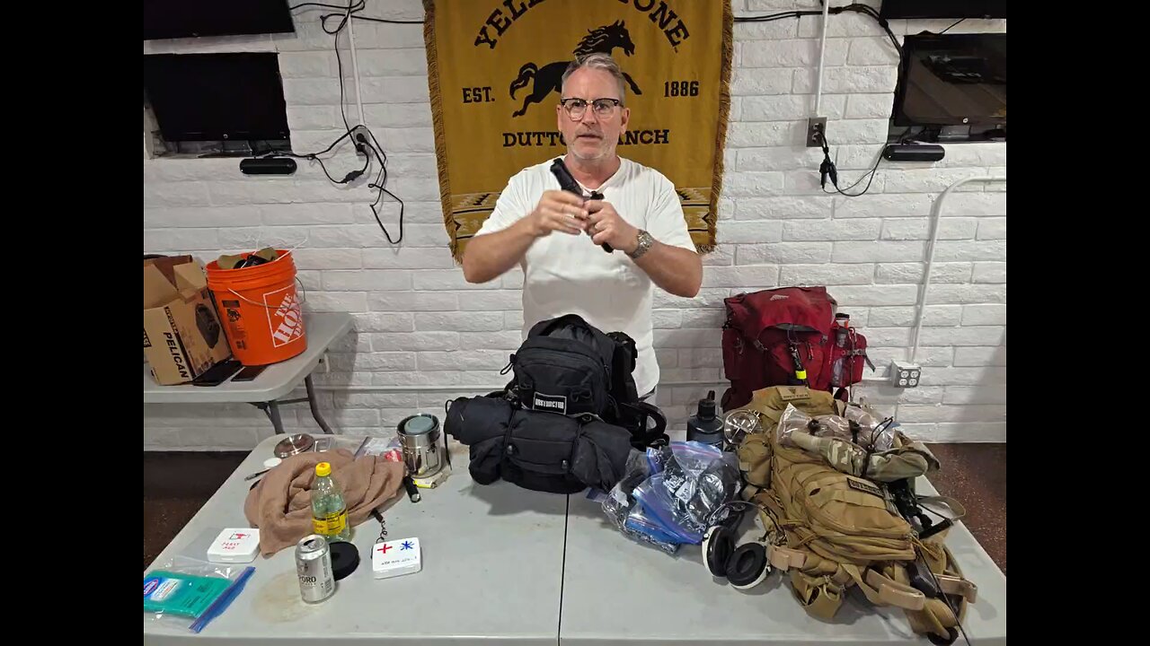 Going over basic standard bag inventory - testing a new remote microphone. 2 of 2