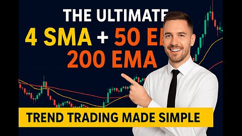 The Ultimate 4 SMA + 50 EMA + 200 EMA Strategy | Trade With Trend Like A Pro 