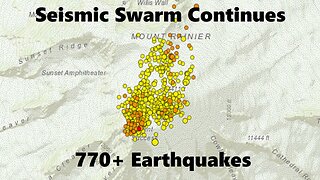 Mt. Rainier Seismic Swarm Continues 770+ Quakes - Lightning Fatalities - US 3.6F Below Average