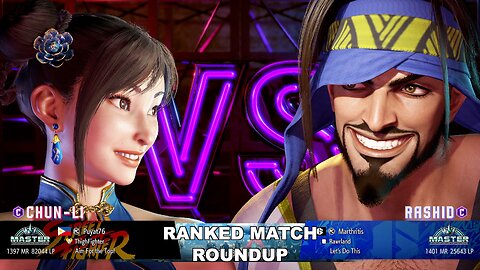 Kuya Kalbo SF6 Ranked Match Roundup. Chun Li Master Rank [Hori Fight Stick]
