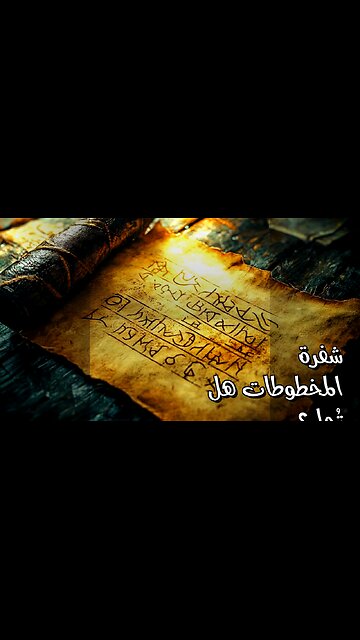 أسرار المخطوطات: هل نكشف الشفرة؟ ️