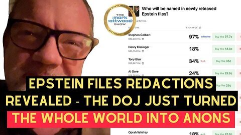 EPSTEIN FILES REDACTIONS REVEALED - THE DOJ JUST TURNED THE WHOLE WORLD INTO ANONS