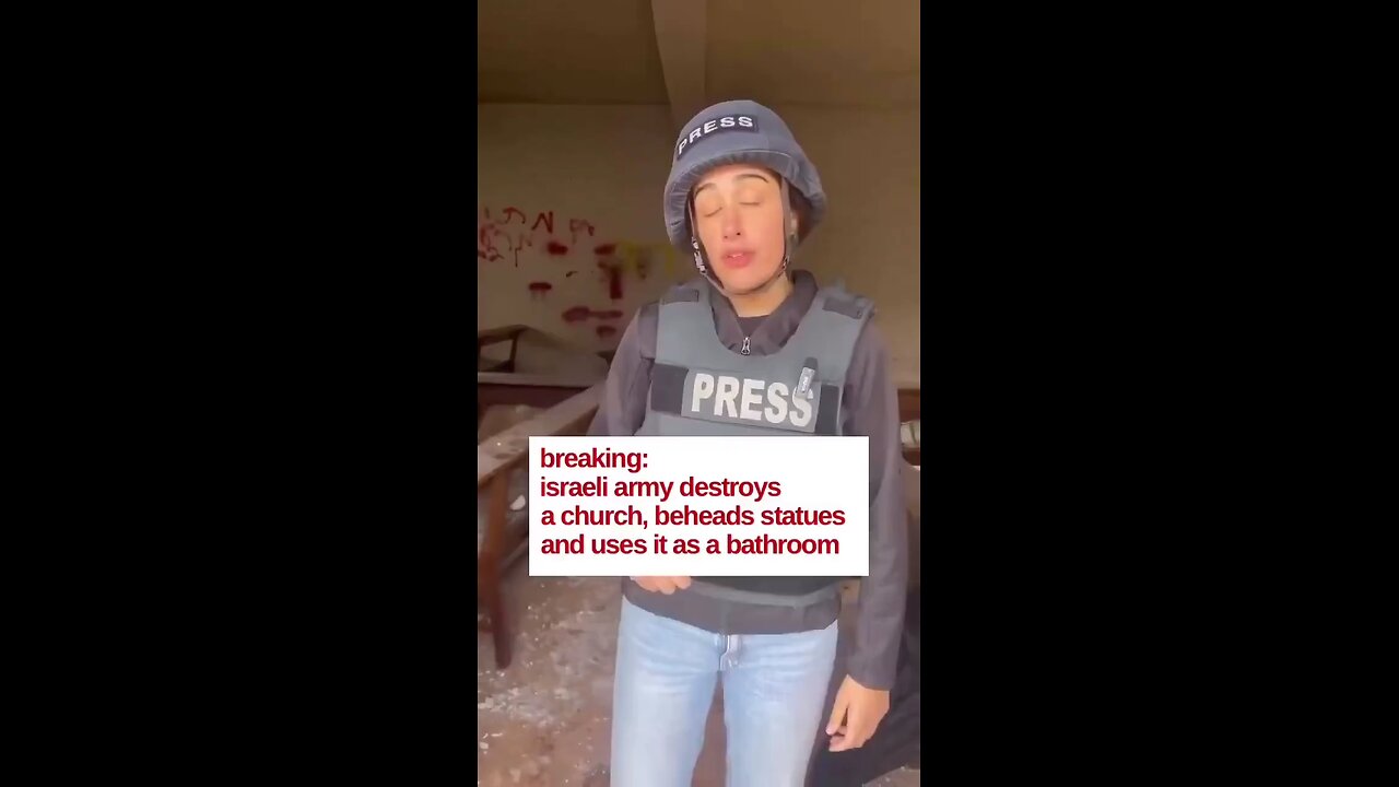 Israel trashes Christian churches and uses it as a bathroom