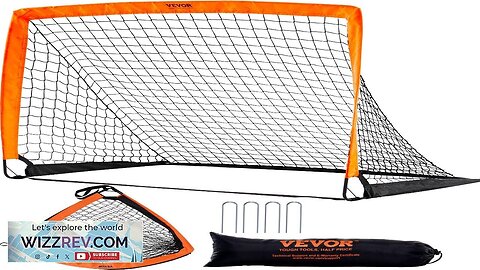 VEVOR Portable Soccer Goal 4x3 ft Kids Backyard Soccer Net Foldable Pop Review