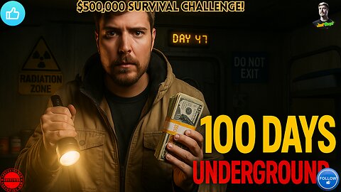 100 Days in a Nuclear Bunker 💣 | $500,000 Survival Challenge! | JustBeast