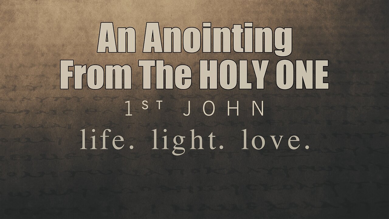 CFC Sunday Sermon - May 25, 2025 - An Anointing From The HOLY One