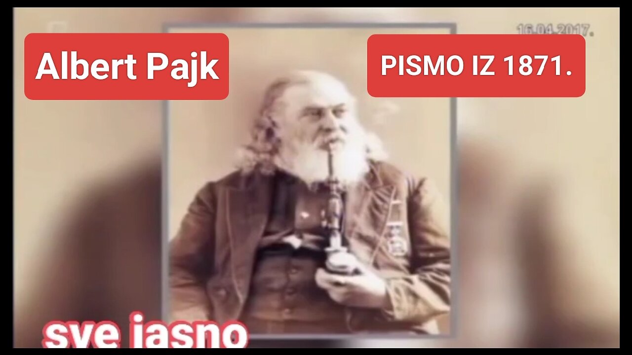 ALBERT PAJK - PISMO IZ 1871.