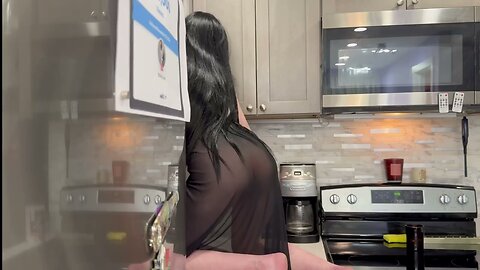 Cleaning kitchen
