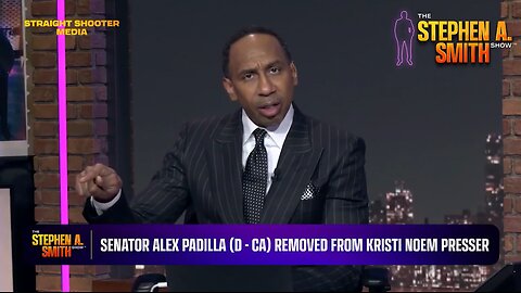 Stephen A. Smith GOES OFF On Dem Sen. Alex Padilla