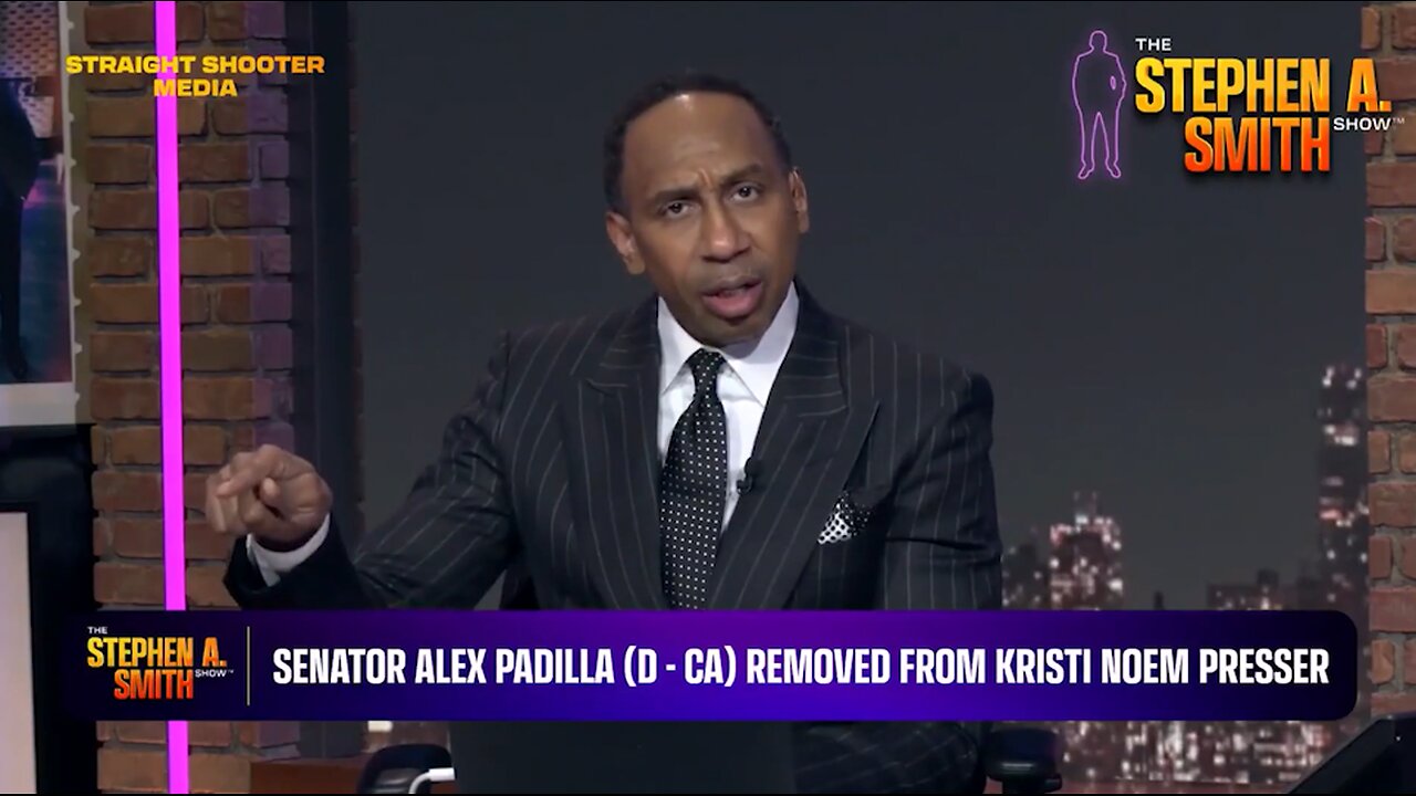 Stephen A. Smith GOES OFF On Dem Sen. Alex Padilla