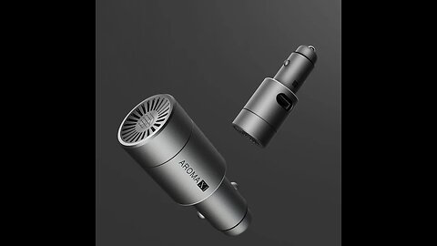 2-in-1 USB Car Charger & Air Aroma Diffuser, with 2A Output & White Light