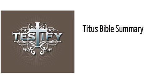Titus Bible Study