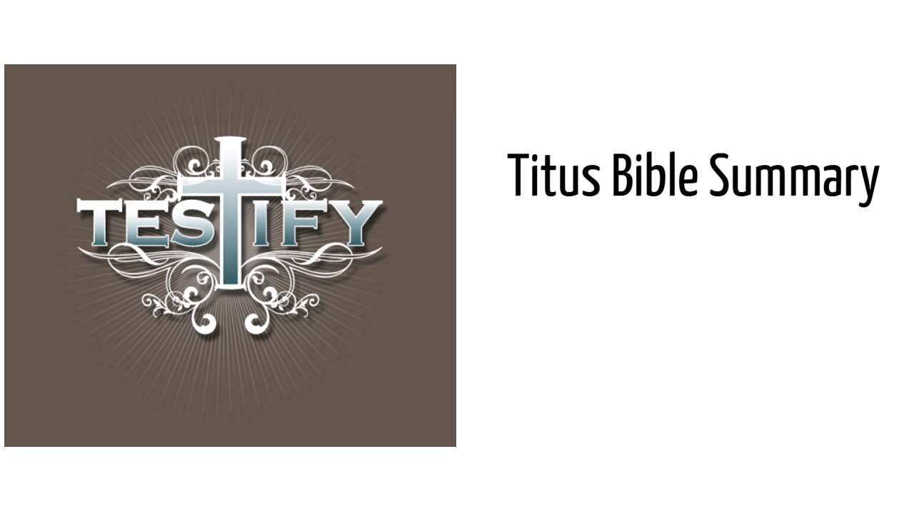 Titus Bible Study