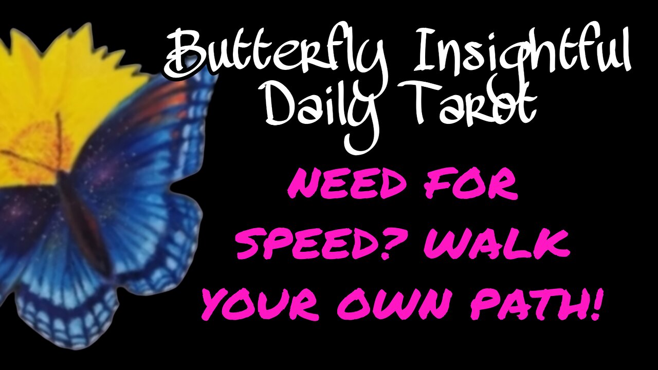 NEED FOR SPEED? NO! DON'T LET OTHERS MAKE YOU GO FASTER THAN YOU ARE COMFORTABLE WITH! #TAROTREADING