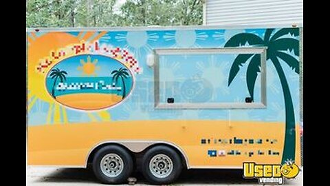 2019 8.5' x 16' Kitchen Food Concession Trailer with Pro-Fire System for Sale in Georgia!