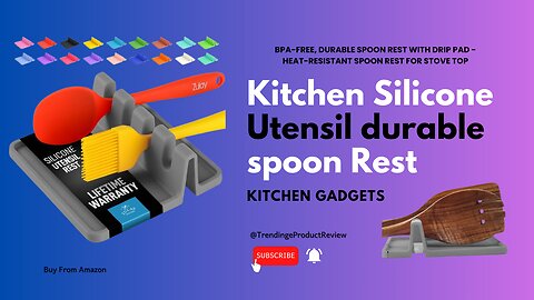 Kitchen Silicone Utensil durable spoon Rest
