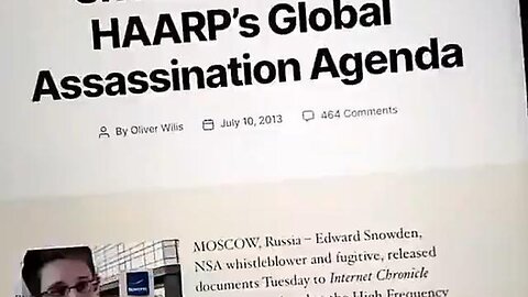 "Edward Snowden Unveils HAARP's Alleged Global Assassination Program: An In-depth Look"