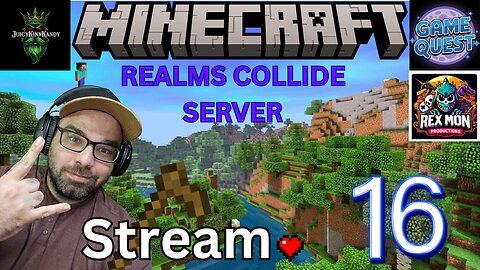 Playing Minecraft with GameQuest1552, Rexmon, and JuicyKinnKandy! Stream 16