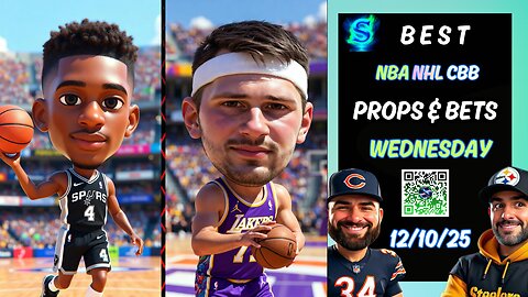 🏀 Wednesday's Top NBA PROPS | COLLEGE BASKETBALL PICKS | NHL PICKS | PRIZEPICKS TODAY |12/10/25