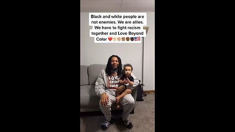 Black and white people are not enemies. We are allies. We have to fight racism together and LBC.