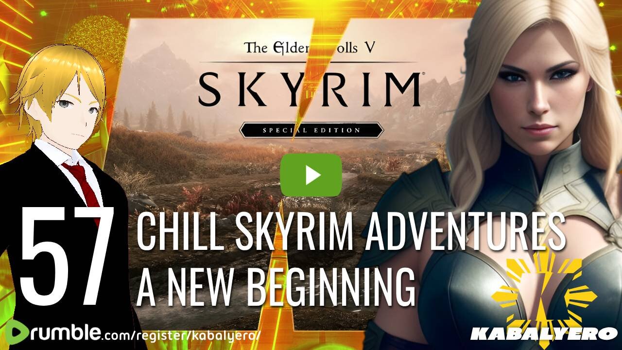 🔴 Skyrim Special Edition [57] 🎮 Chill Skyrim Adventures! A New Beginning via Rumble Studio
