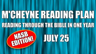 Day 206 - July 25 - Bible in a Year - NASB Edition