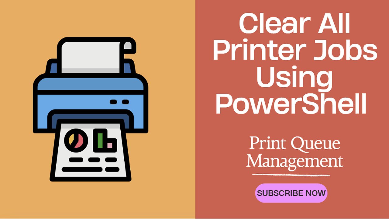 Clear All Printer Jobs Using PowerShell | Print Queue Management