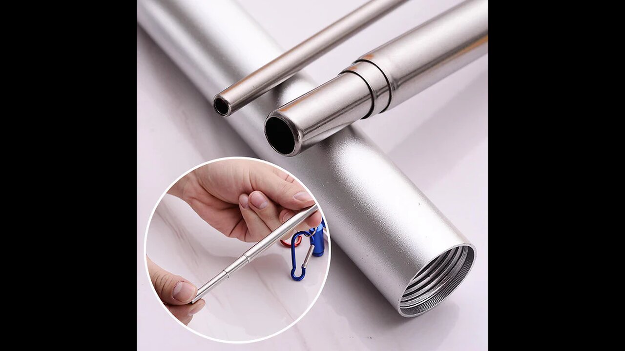 Safe Stainless Steel Retractable Straw