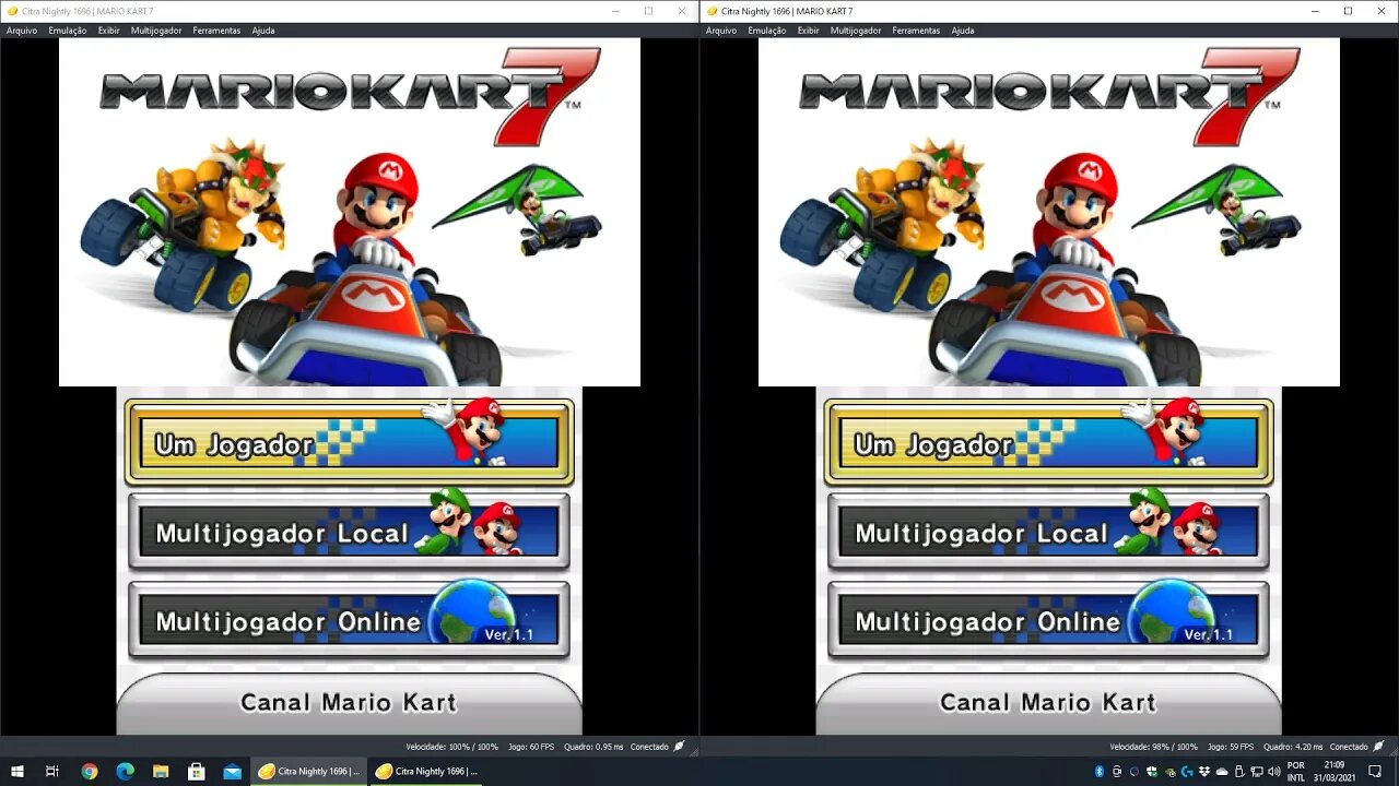 Citra - Mario Kart 7 - Local Coop Multiplayer - Tutorial