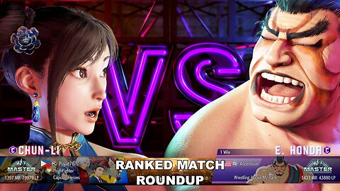 Kuya Kalbo SF6 Ranked Match Roundup. Chun Li Master Rank [Hori Fight Stick]