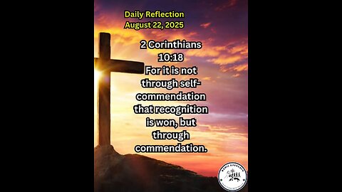 Daily Reflection August 22, 2025 #faith #bible #reflection