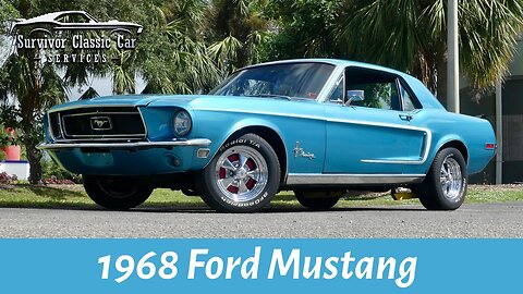 💎 1968 Ford Mustang Coupe – Gulfstream Aqua | 289 V8, C4 Auto, Cragar SS | Clean California Car!