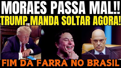 MORAES PASSA MAL, MÉDICOS CHAMADOS AS PRESSAS NO STF, TRUMP MANDA SOLTAR AGORA!!