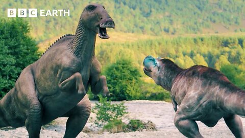 Albertosaurus Outsmarts Prey to Win Respect | Walking with Dinosaurs | BBC Earth