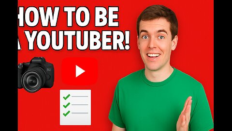 How To Be A YouTuber! (Step-by-Step Beginner Guide 🎥)