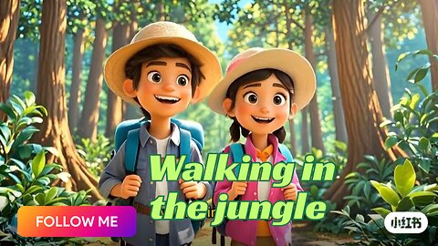 Walking in the Jungle | Fun Adventure Kids Song