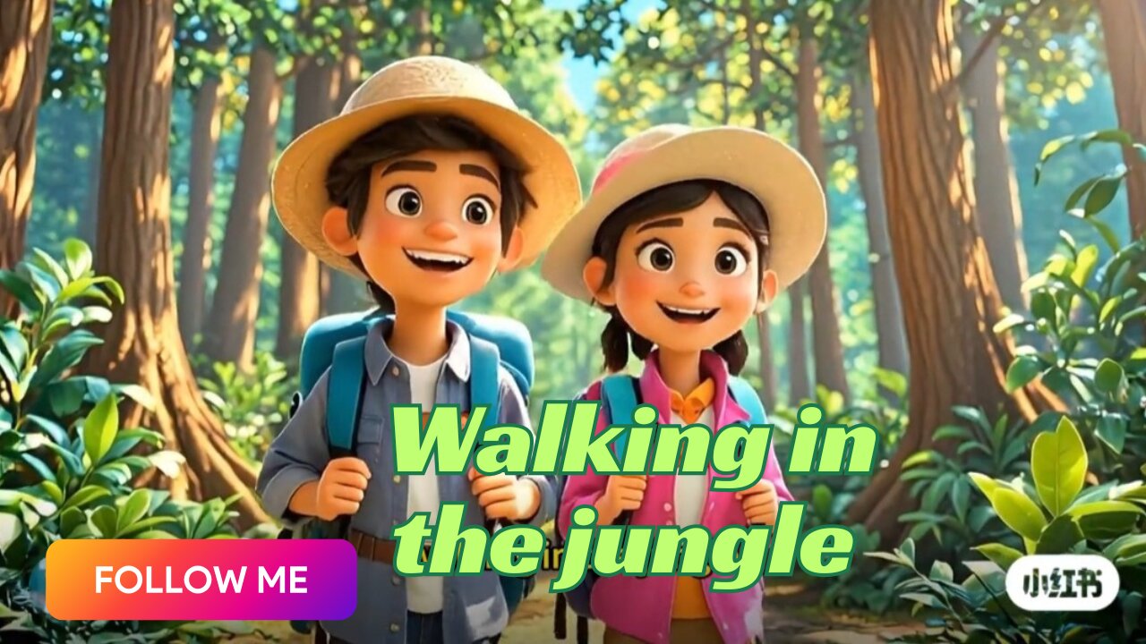 Walking in the Jungle | Fun Adventure Kids Song